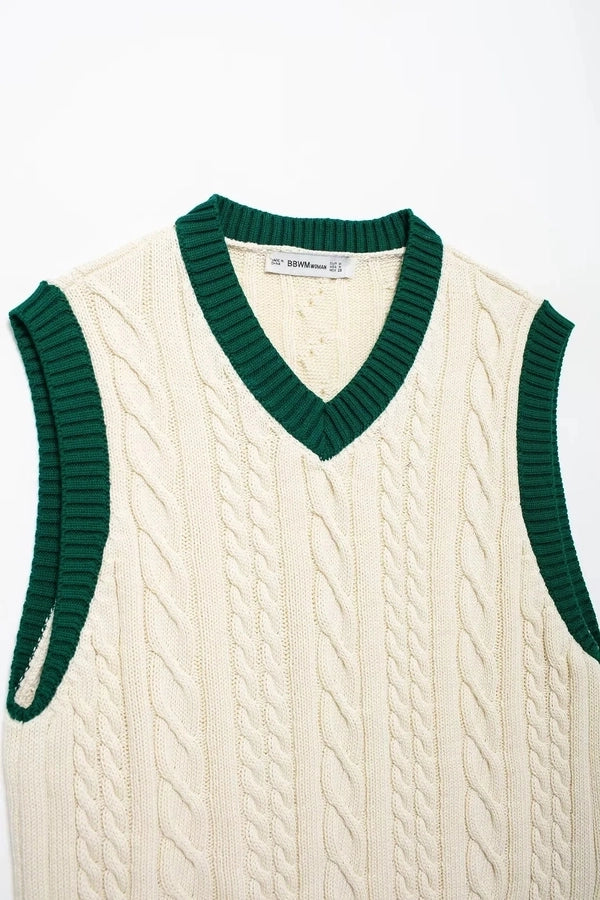 Women's Sweater Long Sleeve Sweaters & Cardigans Contrast Binding Vintage Style Contrast Collar