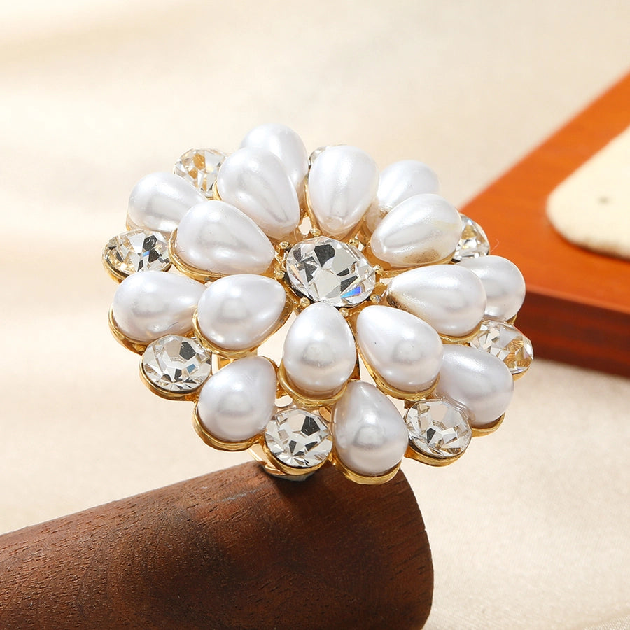 Elegant Geometric Alloy Women's Rings