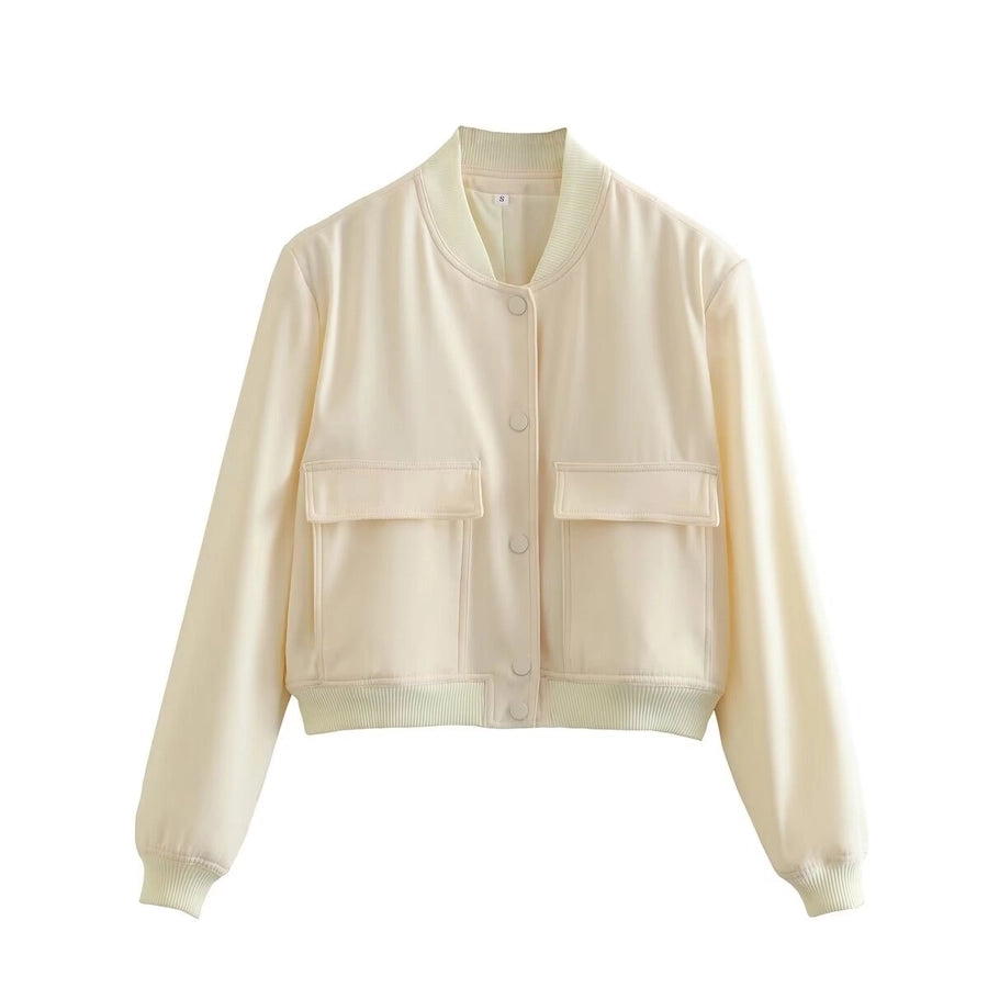 Women's Streetwear Solid Color Single Breasted Coat Casual Jacket