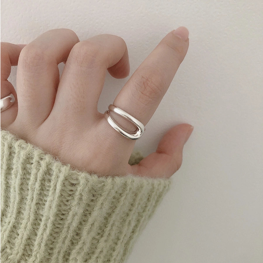 925 Sterling Silver Geometric Rings
