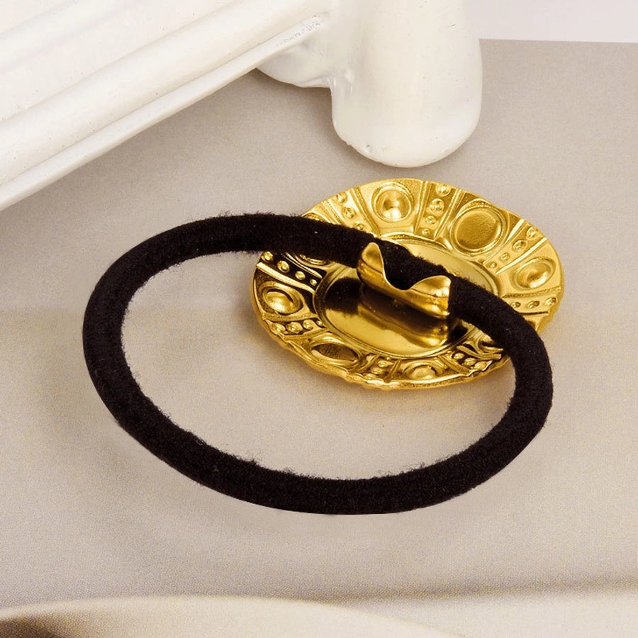 Women's Simple Style Geometric 304 Stainless Steel Plating Hair Tie