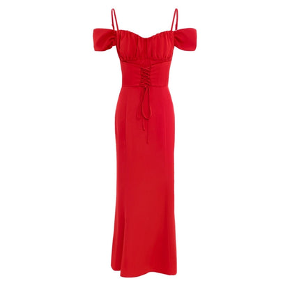 Women's Party Dress Vacation U Neck Sleeveless Solid Color Maxi Long Dress Cocktail Party