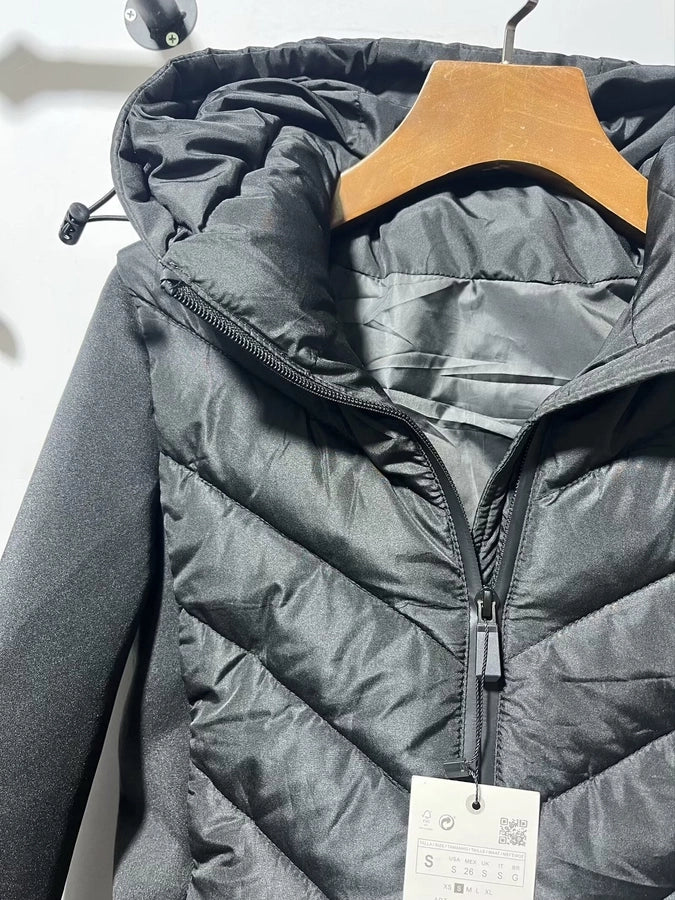 Women's Vacation Simple Style Solid Color Zipper Coat cotton clothes