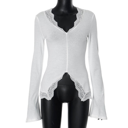 Women's T-shirt Long Sleeve Blouses Vacation Simple Style Solid Color