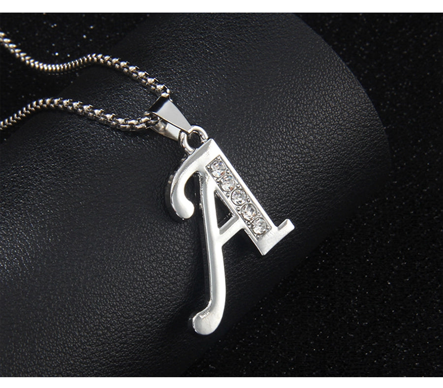 Simple Style letter 201 Stainless Steel Zinc alloy Unisex Pendant Necklace