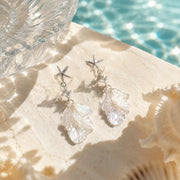 White Shell and Starfish Earrings