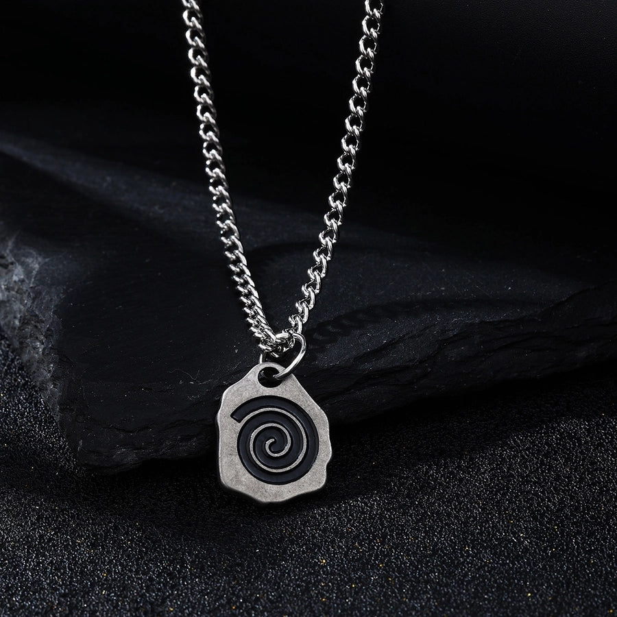 Simple Style Irregular 304 Stainless Steel Men's Pendant Necklace