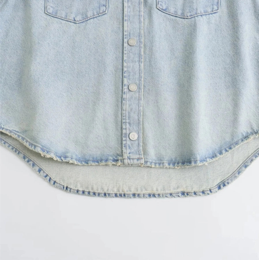 Women's Streetwear Solid Color Coat Denim Jacket