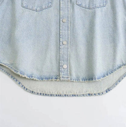 Women's Streetwear Solid Color Coat Denim Jacket