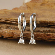 Y20301-Silver White Diamond 1 Pair