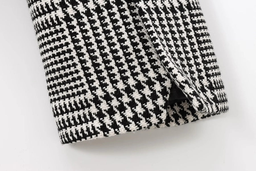Women's Blazer Long Sleeve Blazers Button Elegant Color Block
