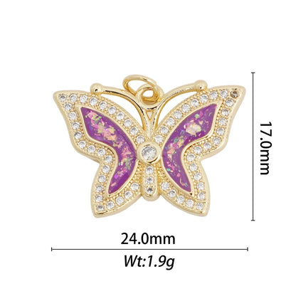 1 Piece Copper Butterfly Fish Tail Pendant