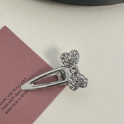 White Rhinestone-Small Diamond Bow