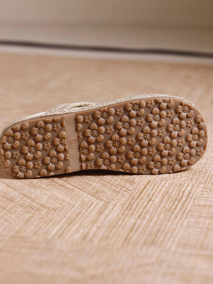 Women Retro Cloth Summer Low-Heel Slip-On Flats