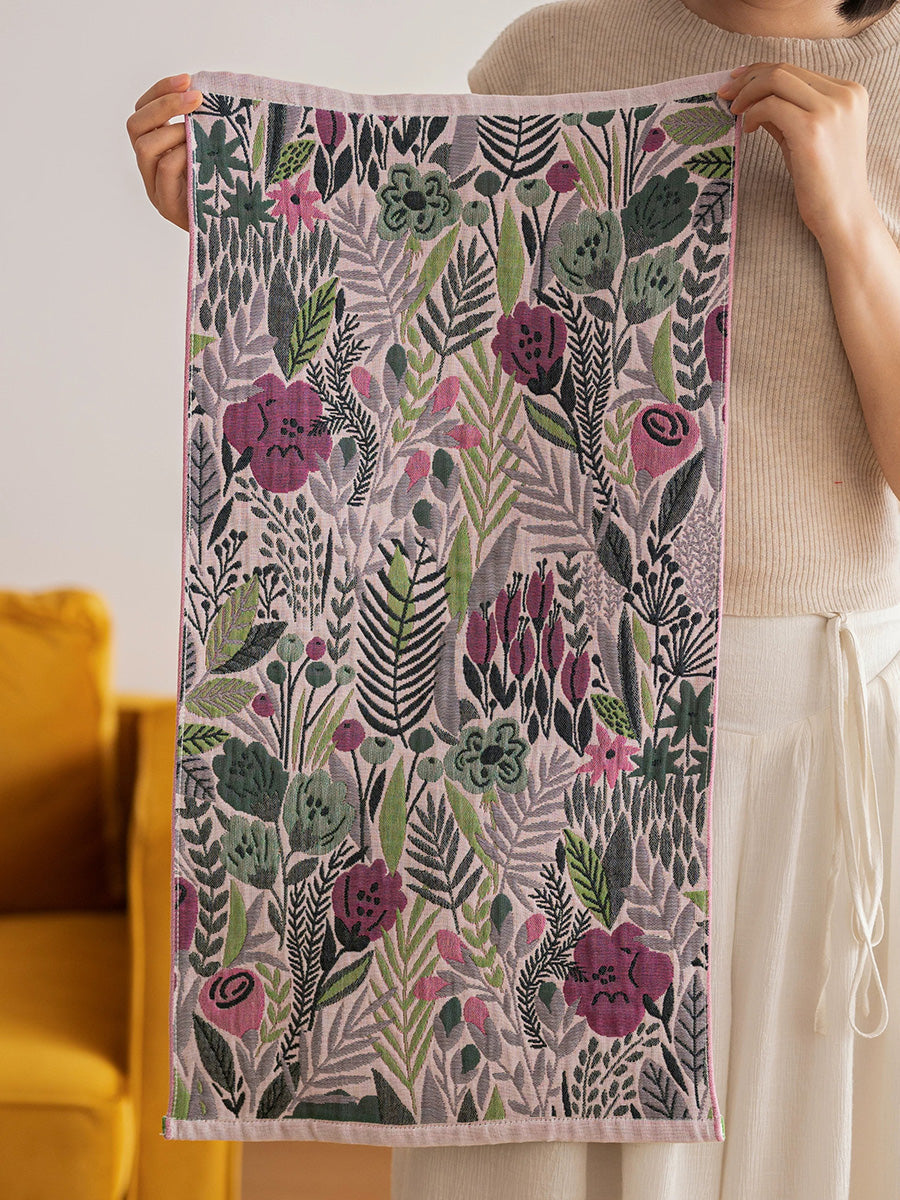 4 Pieces Women Floral Minimalist 4-Layer Gauze Cotton Towel
