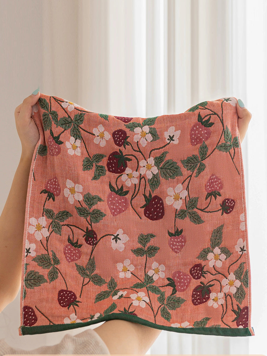 4 Pieces Women Floral Minimalist 4-Layer Gauze Cotton Towel