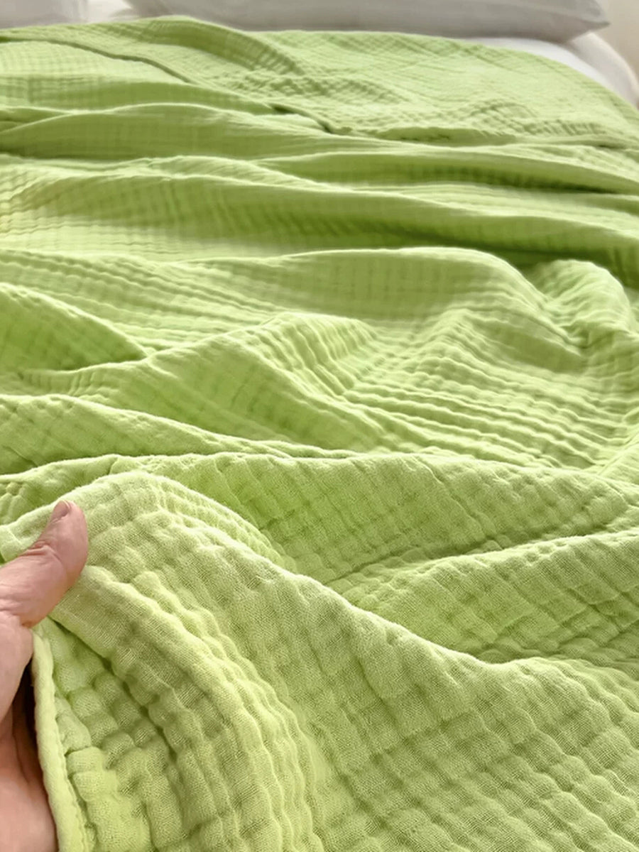 Breathable 6-Layer Cotton Gauze Blanket – All-Season Lightweight Cover