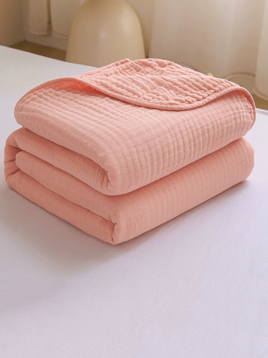 Breathable 6-Layer Cotton Gauze Blanket – All-Season Lightweight Cover