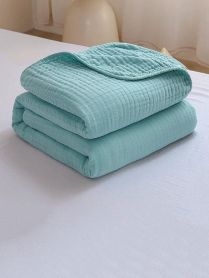 Breathable 6-Layer Cotton Gauze Blanket – All-Season Lightweight Cover