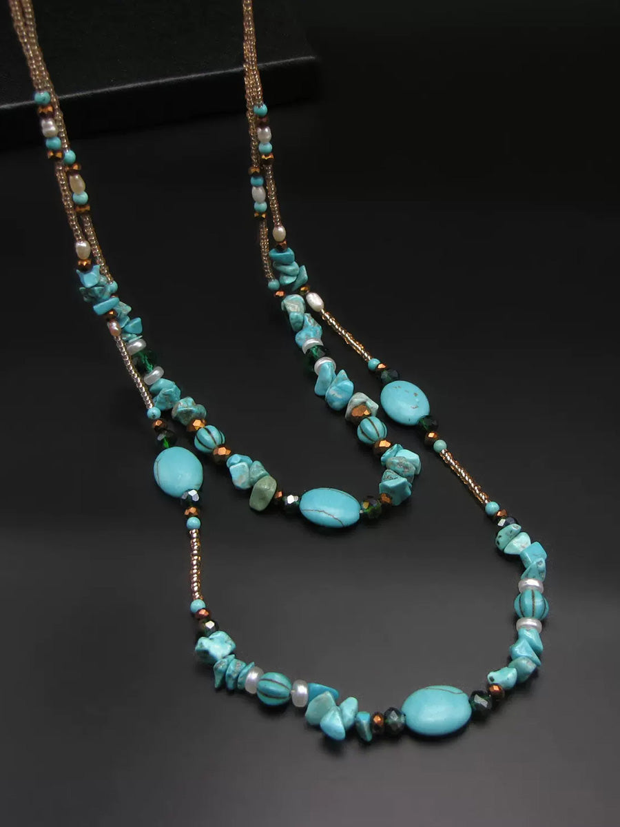 Bohemian Vintage Beaded Necklace
