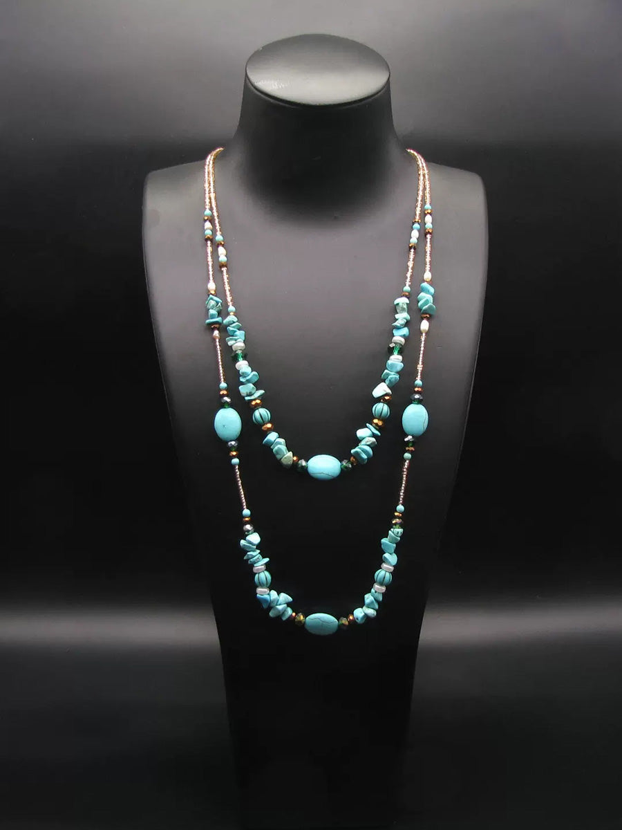 Bohemian Vintage Beaded Necklace