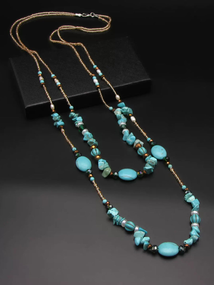 Bohemian Vintage Beaded Necklace