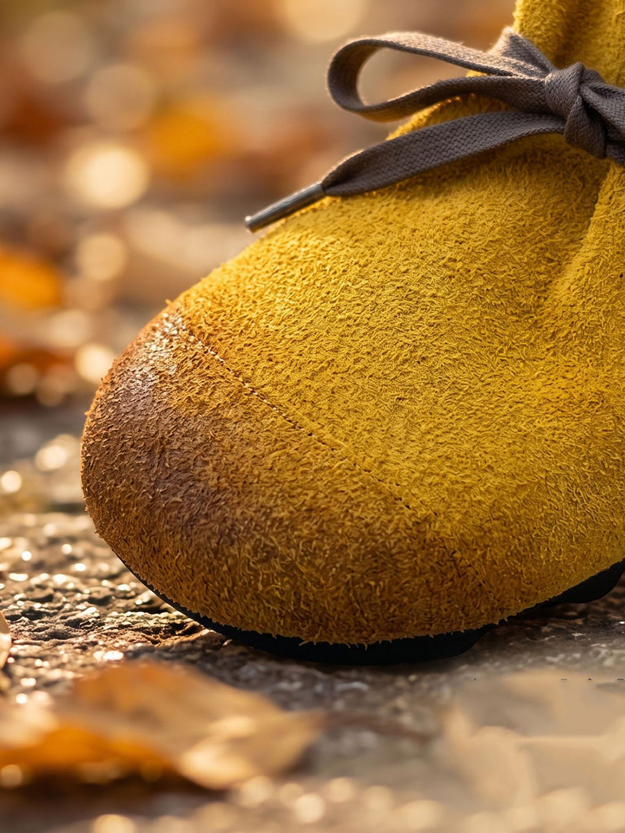 Summer Autumn Genuine Leather Soft Sole Casual Slip-On Flat Shoes