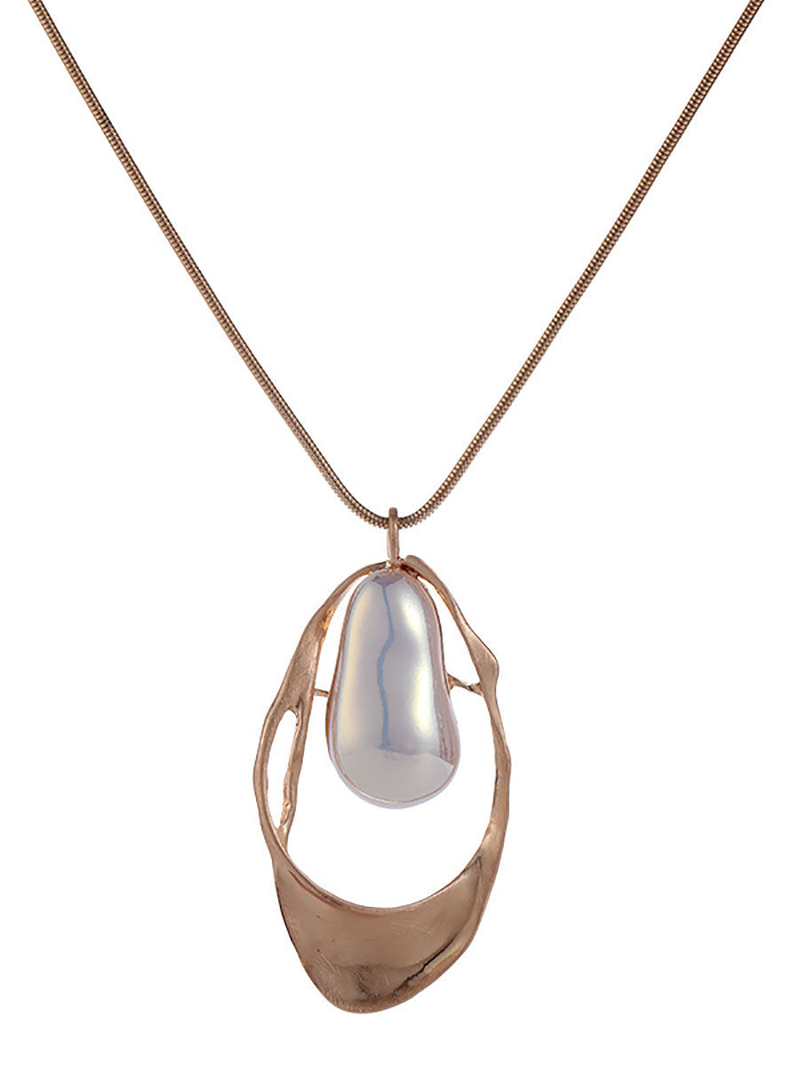 Women Long Metal Versatile Necklace