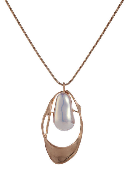 Women Long Metal Versatile Necklace