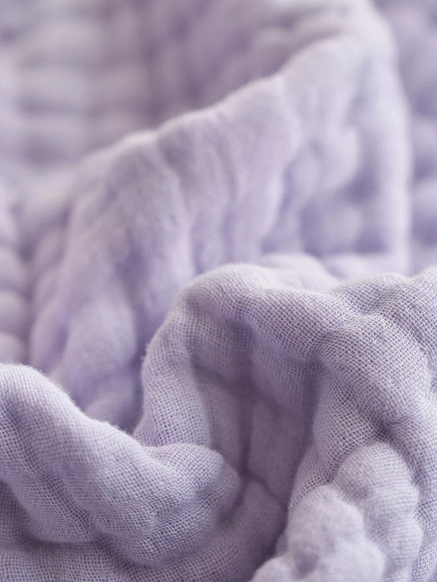 6-Layer Cotton Seersucker Towel Blanket – Breathable Gauze Skin-Friendly Throw