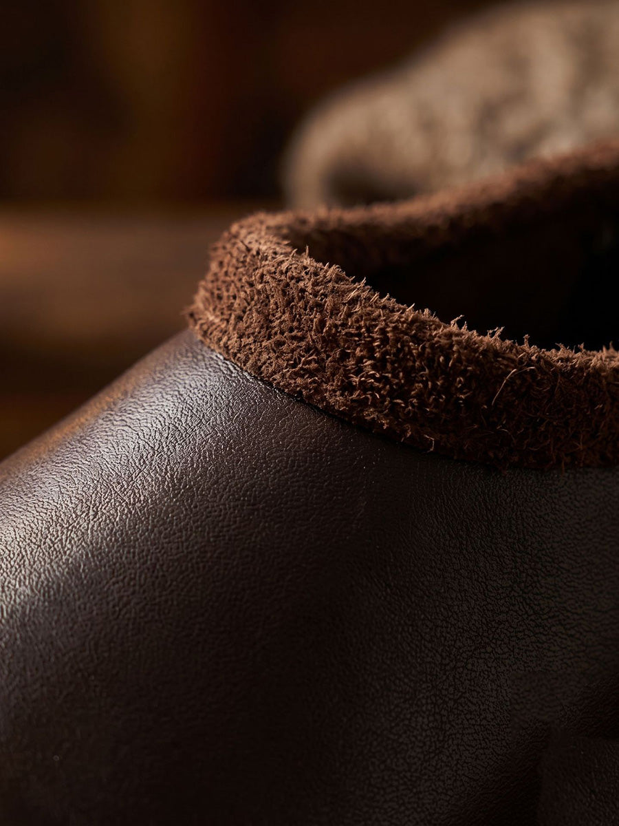 Women Fall Genuine Leather Casual Slip-On Flat Shoes