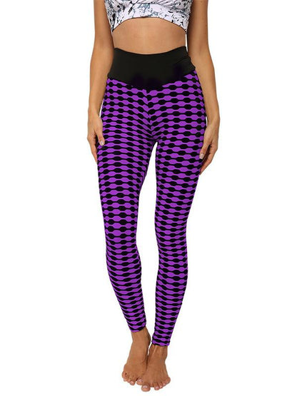 Striped High Waist Sports Leggings