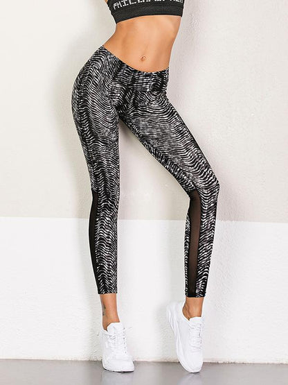 Lift the hips Gauze Split-joint Leggings