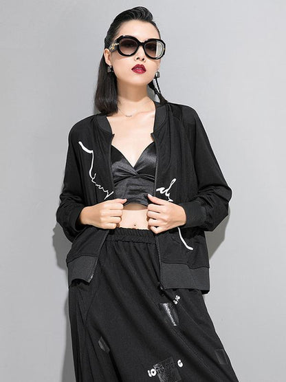 Casual Cool Girl Printed Jacket