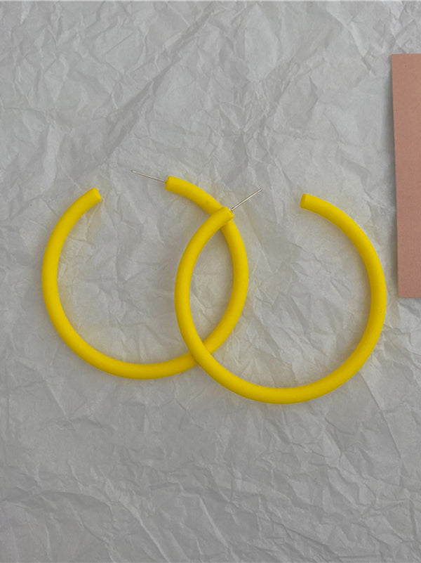 Original Simple Casual Solid Color Geometric Earrings