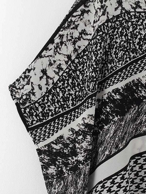 Original Printed Round-Neck Dress