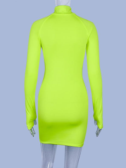 Sports Letter printed Skirt Mini Dress