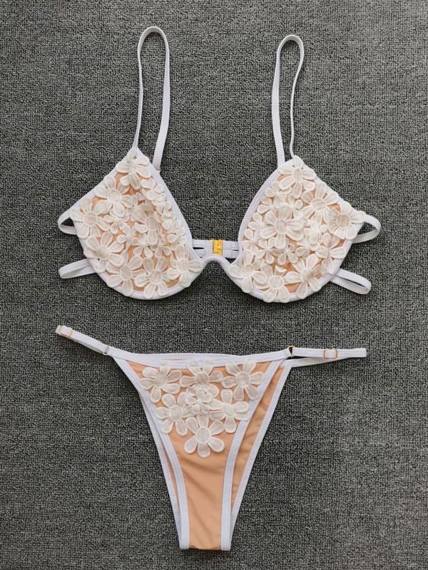 Flora Tiered Underwired Split Bikini Swimsuit