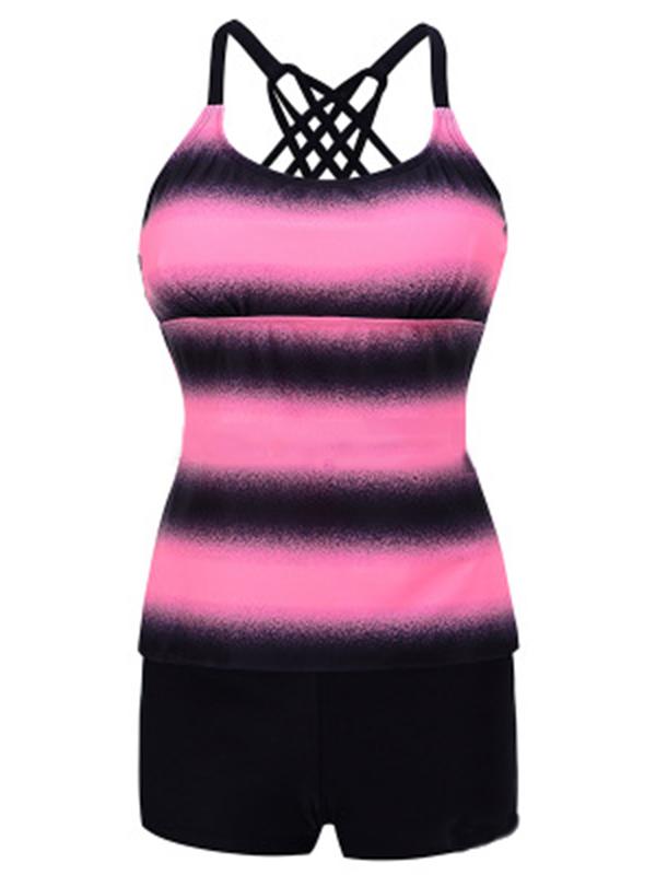 Gradient Plus Size Tankinis Swimwear