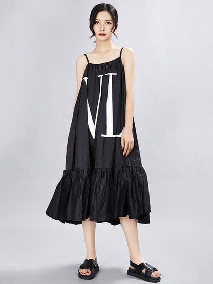 Original Printed Braces Dress