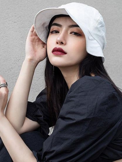 Summer Fringed Solid Bucket Hat