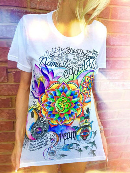 Colorful Picture Printed T-shirt