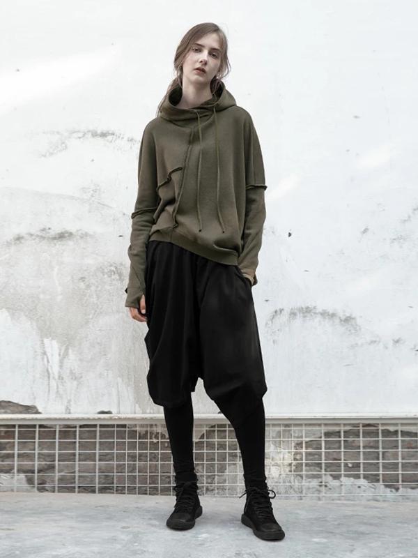 Handsome Casual Asymmetrical Ladies Hoodie