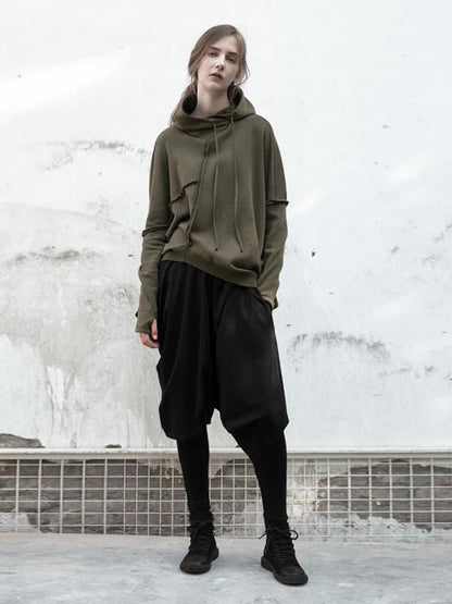 Handsome Casual Asymmetrical Ladies Hoodie
