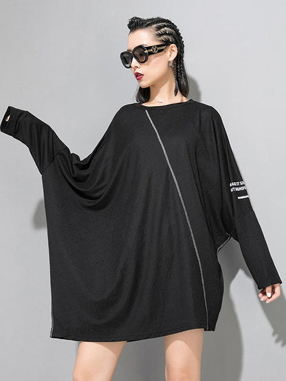 Loose Batwing Copped T-shirt