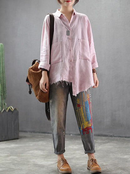 National Linen Rough Selvedge Shirt