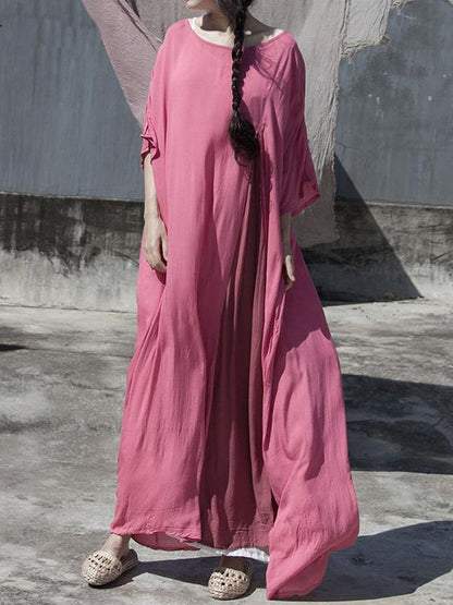 Loose Soft Literary Long Dress
