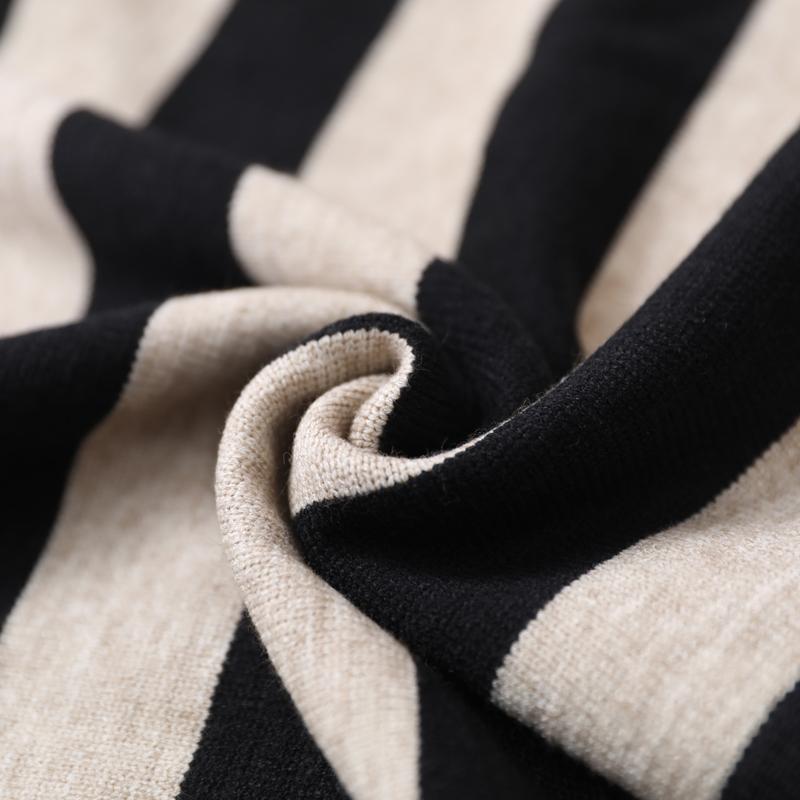 Buykud Simple And Comfortable Classic Striped Sweater