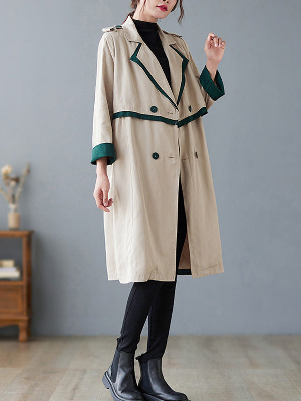 Urban Buttoned Split-Joint Trench Coat Outerwear