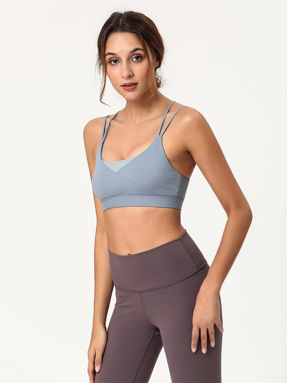 Spaghetti-neck Padded Sports Bras